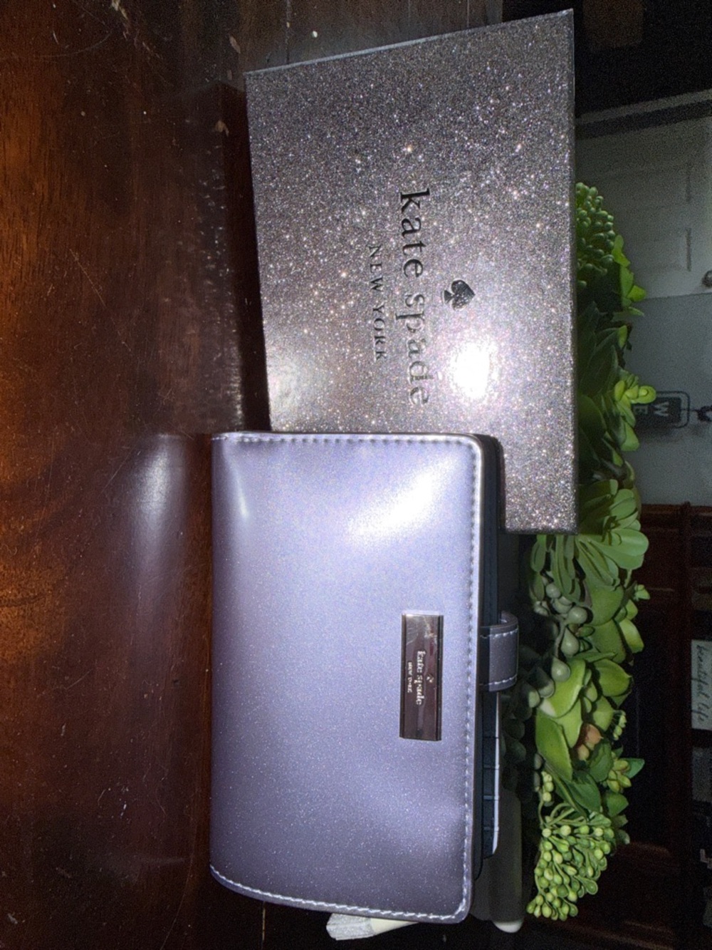 NWT Kate Spade Metallic Lavender Wallet - Picture 9 of 9